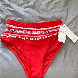 High wasted swimsuit bottoms